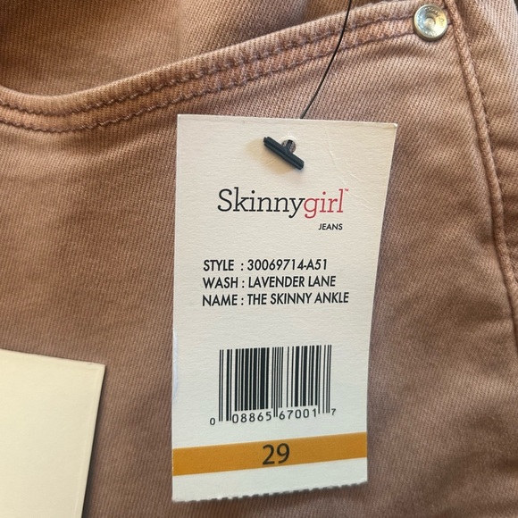 Skinnygirl Lavender Skinny Ankle Jeans    NWT - Picture 6 of 10